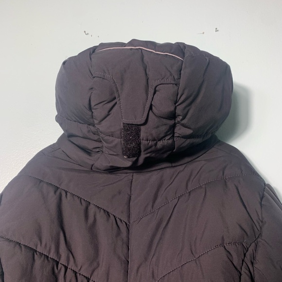 Boys Columbia size 10-12 medium hooded black zip up puffer coat VGUC - Picture 6 of 15